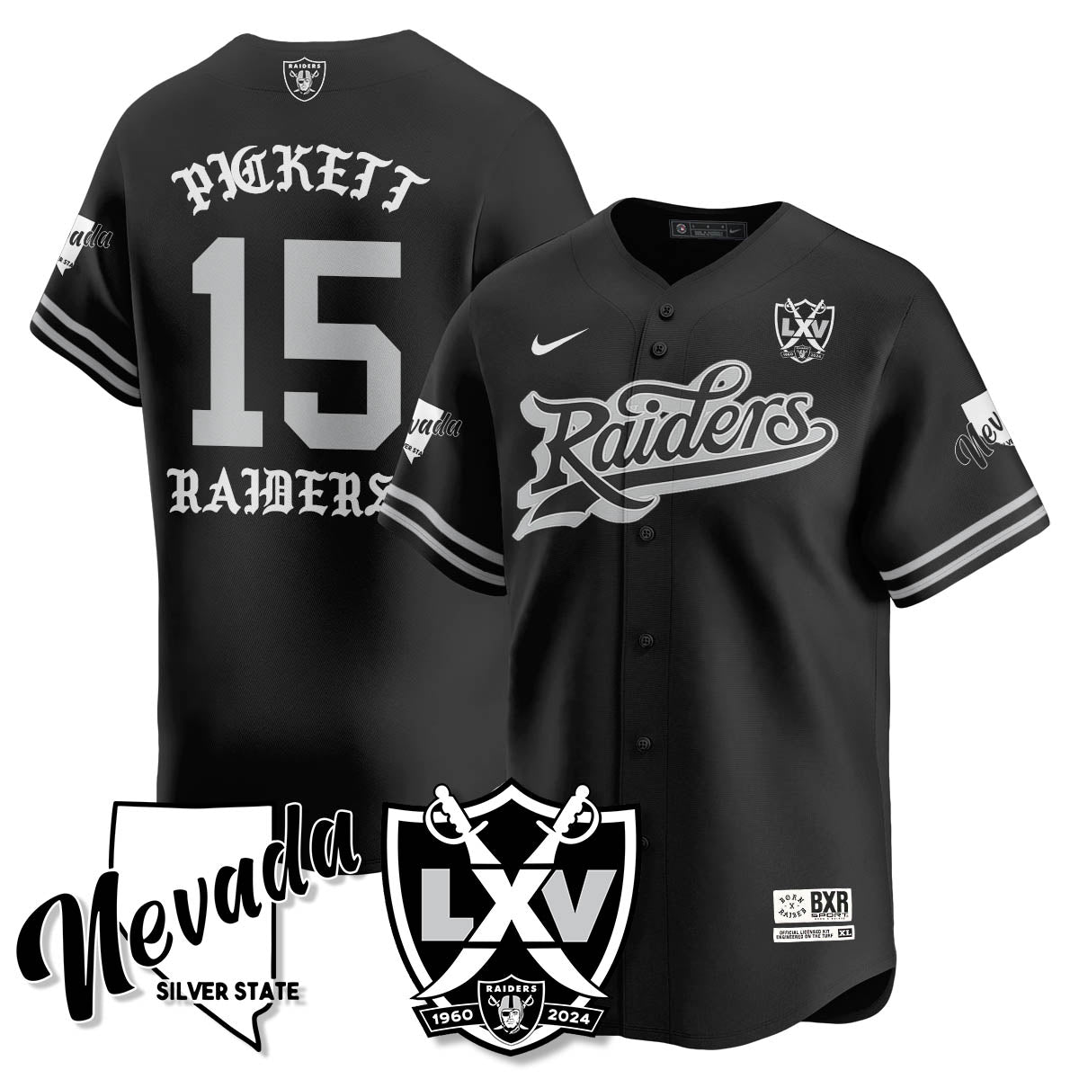 LVR Born x Raised Baseball Men Jersey - All Stitched