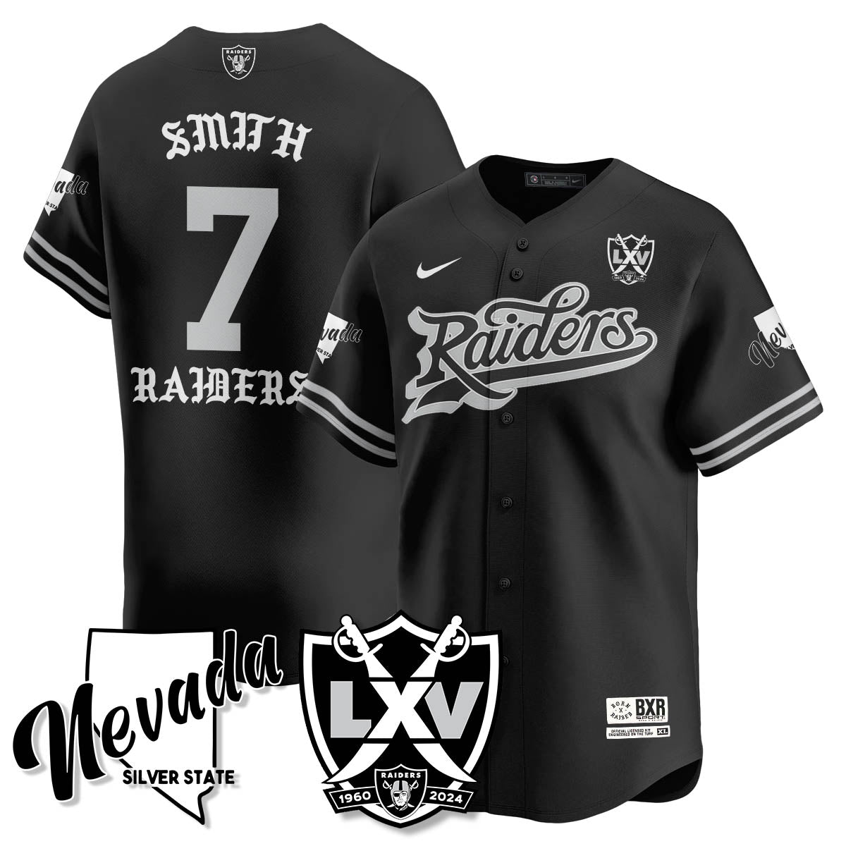 LVR Born x Raised Baseball Men Jersey - All Stitched