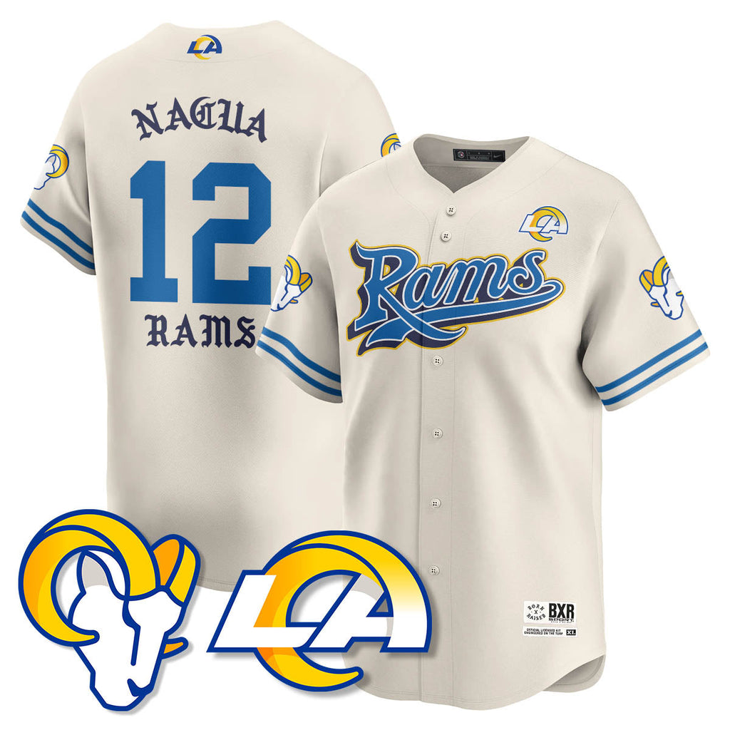 LAR Born x Raised Baseball Men Jersey - All Stitched