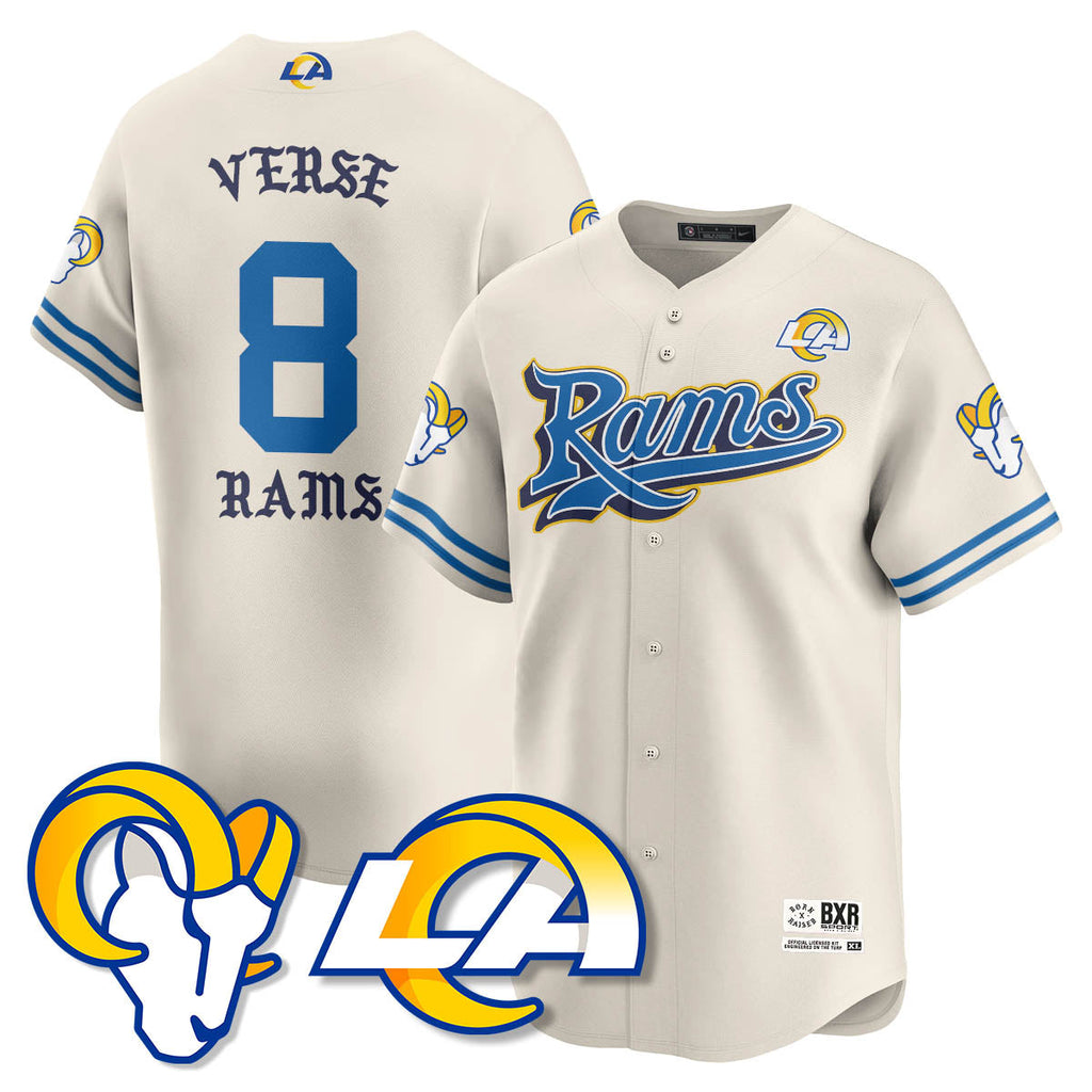 LAR Born x Raised Baseball Men Jersey - All Stitched