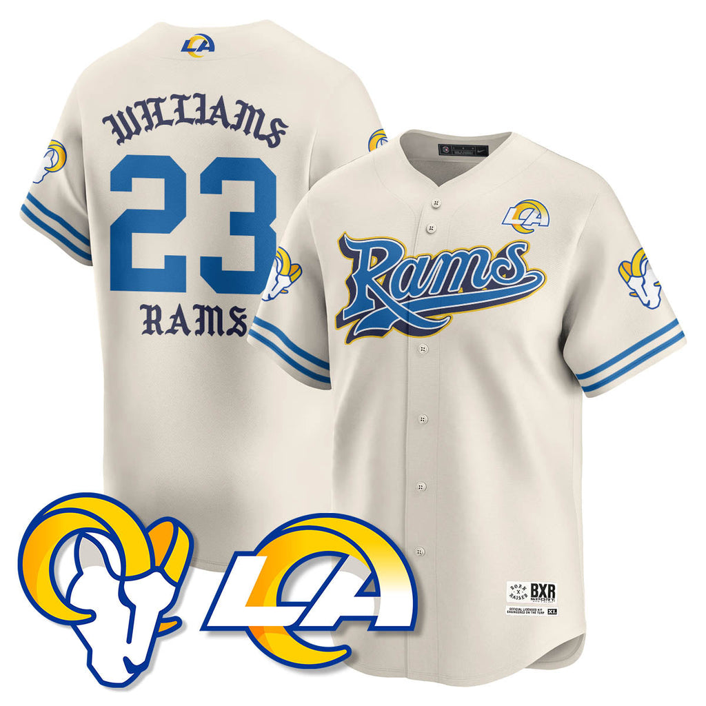 LAR Born x Raised Baseball Men Jersey - All Stitched