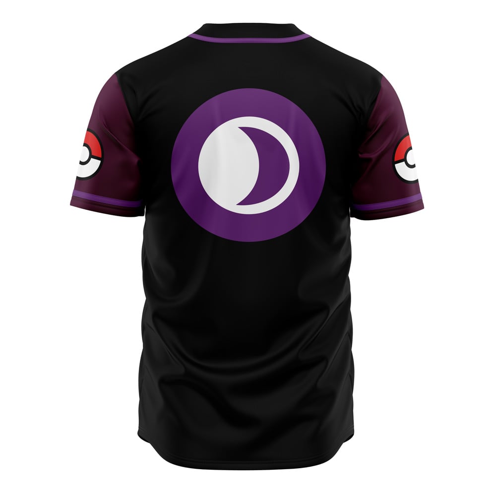 Faint Attacks Dark Type Pokemon Baseball Jersey