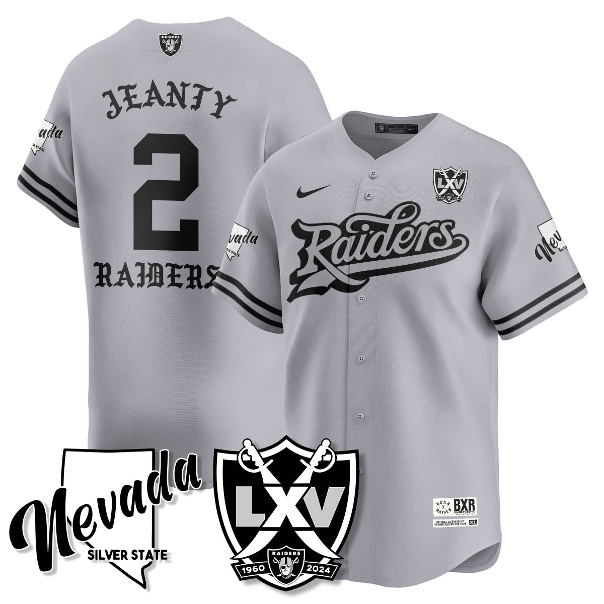 LVR Born x Raised Baseball Men Jersey - All Stitched