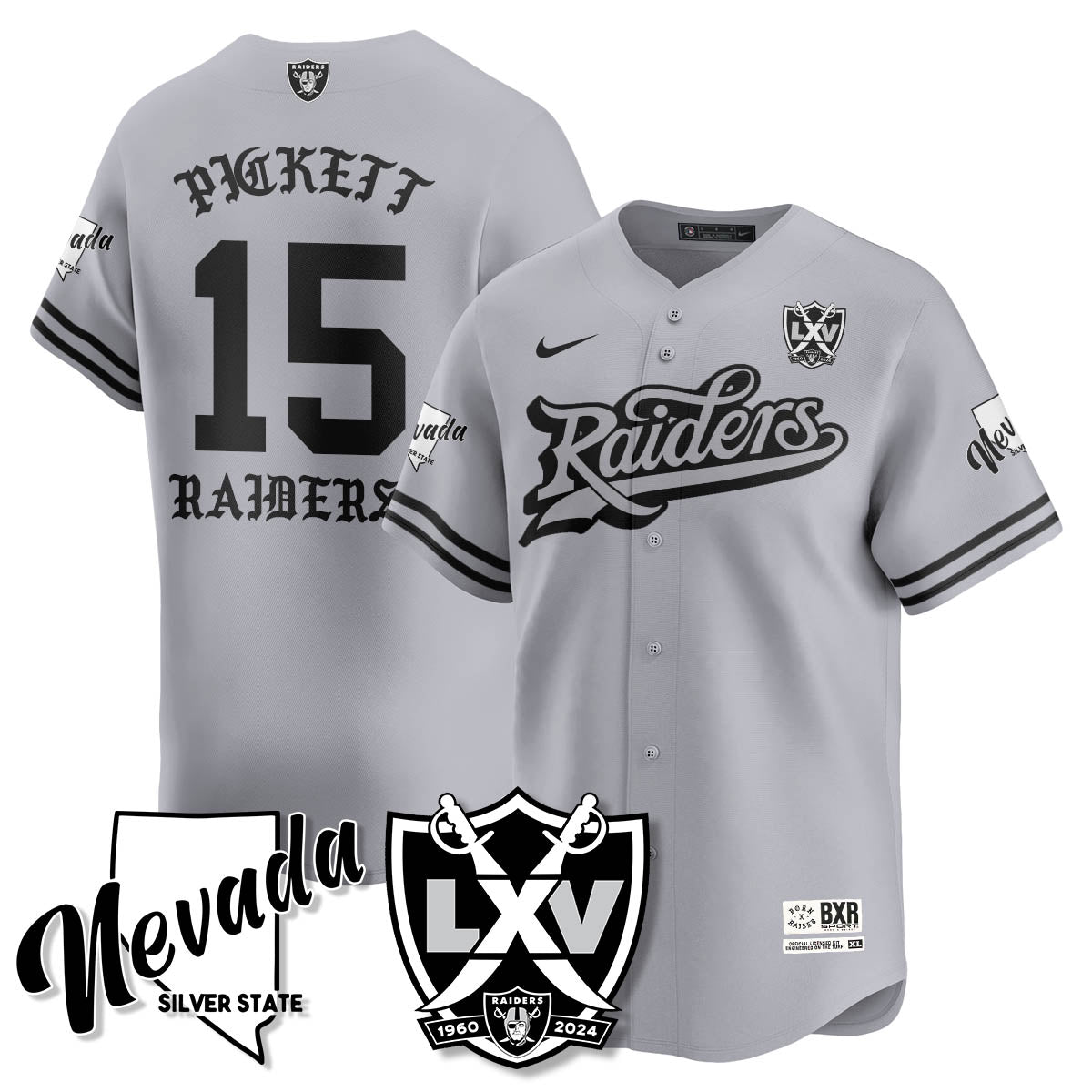 LVR Born x Raised Baseball Men Jersey - All Stitched