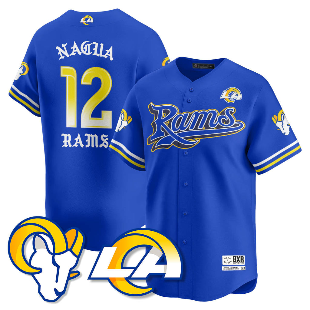 LAR Born x Raised Baseball Men Jersey - All Stitched