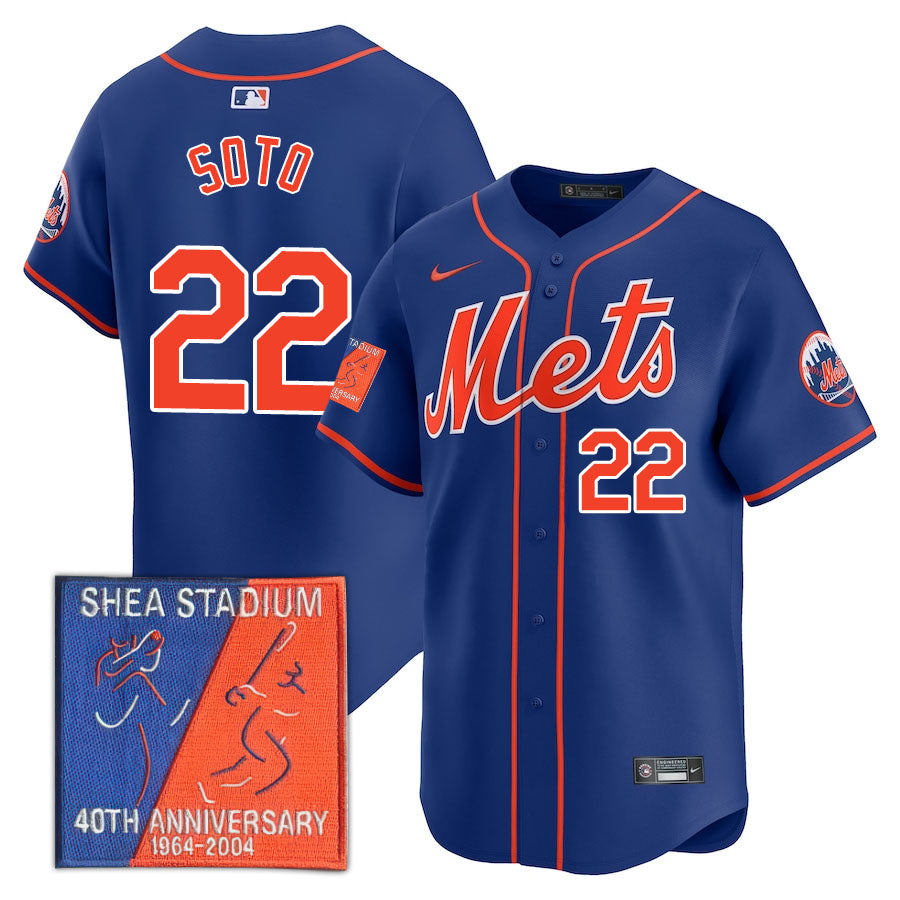 NYM Limited Jersey - 2004 Patch - All Stitched