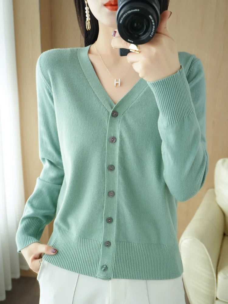 Early Autumn New Andy Cashmere Knit Cardigan