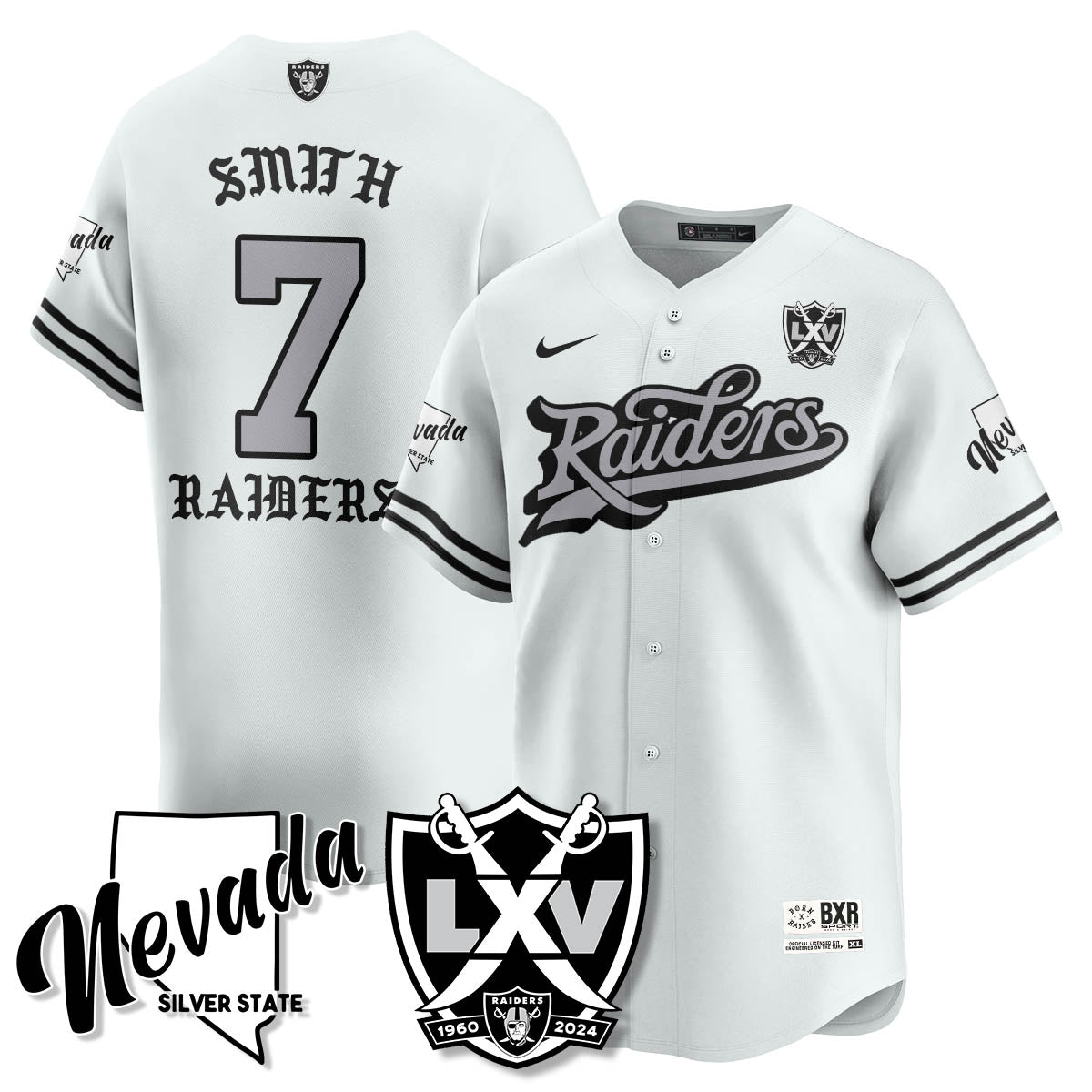 LVR Born x Raised Baseball Men Jersey - All Stitched