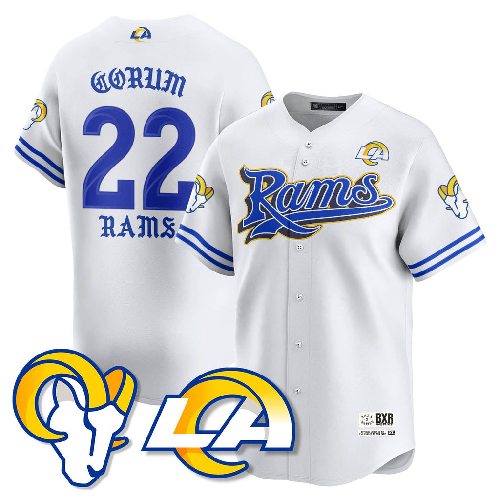 LAR Born x Raised Baseball Men Jersey - All Stitched