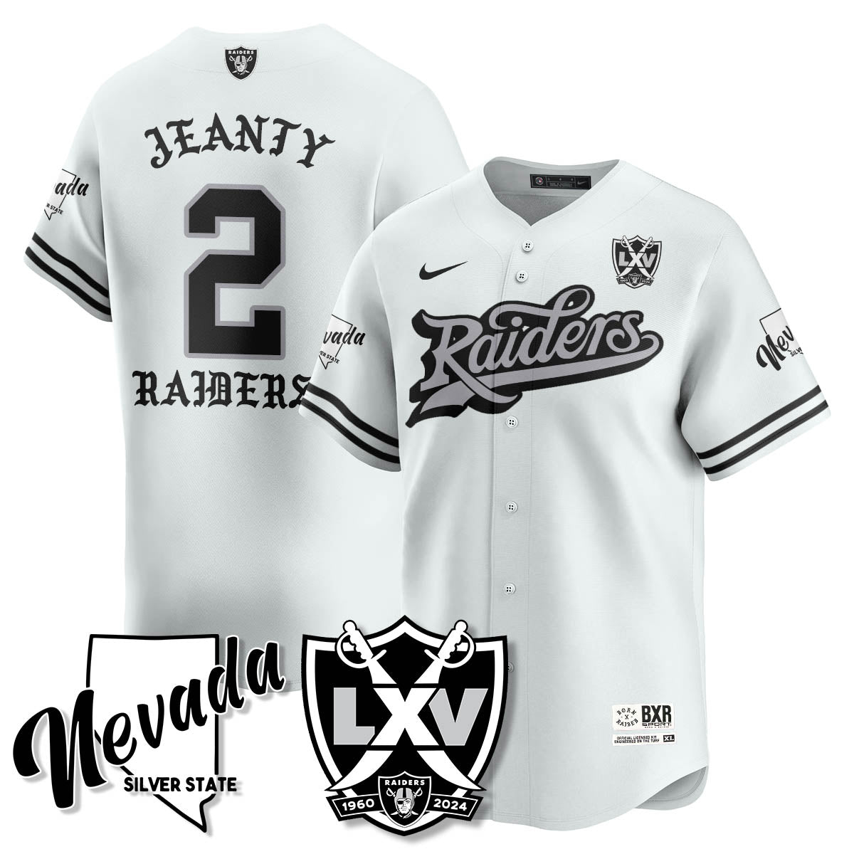 LVR Born x Raised Baseball Men Jersey - All Stitched