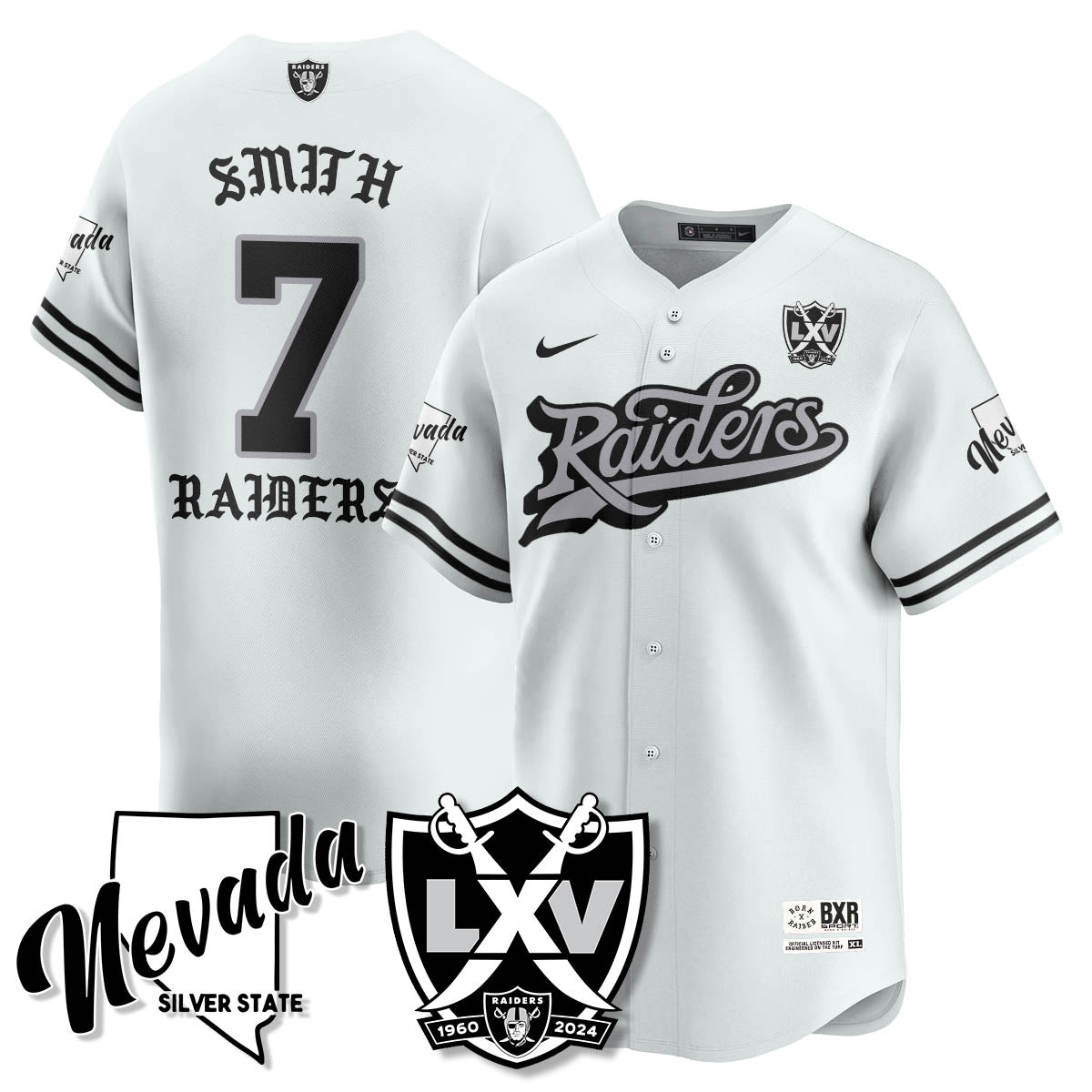LVR Born x Raised Baseball Men Jersey - All Stitched