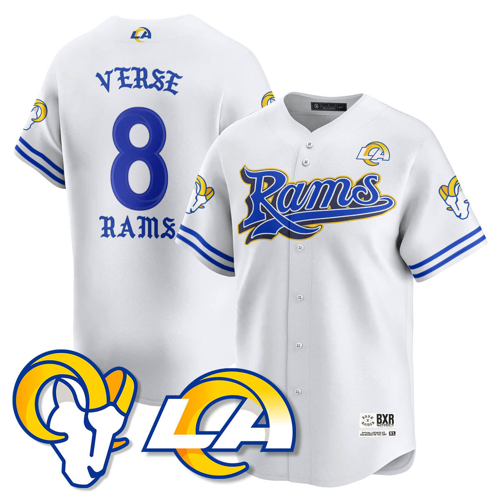 LAR Born x Raised Baseball Men Jersey - All Stitched