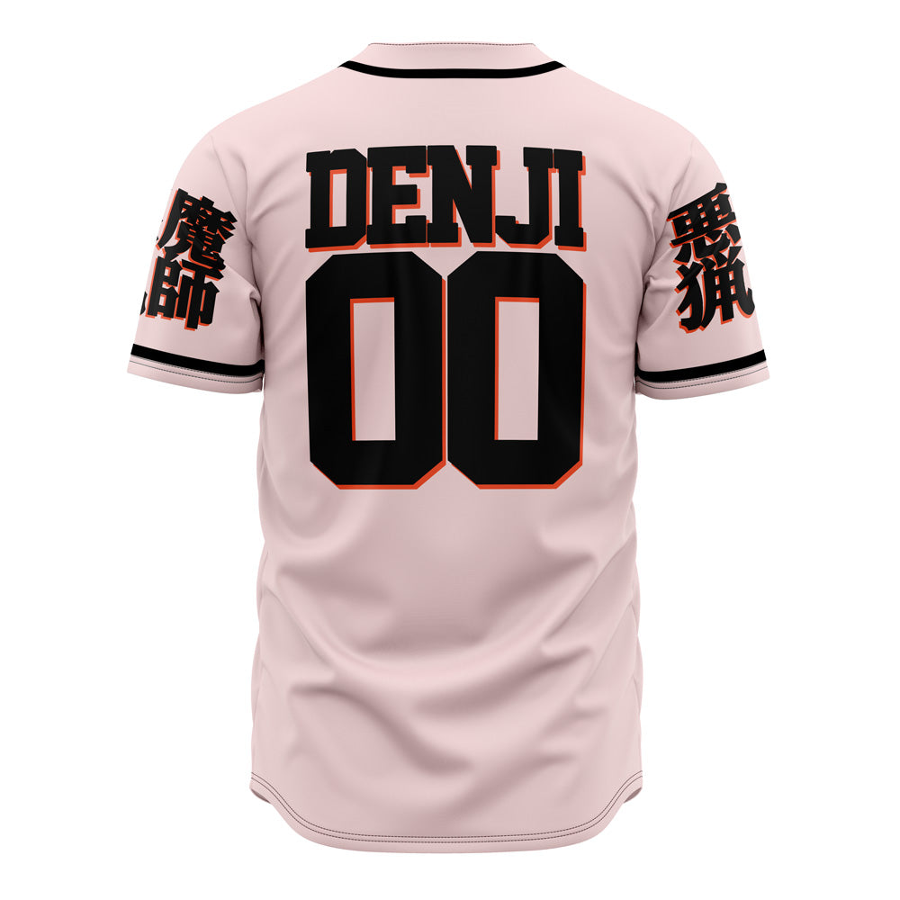 Devil Hunter Anime Jersey - Stylish Pink &amp; Black Baseball Shirt For Fans