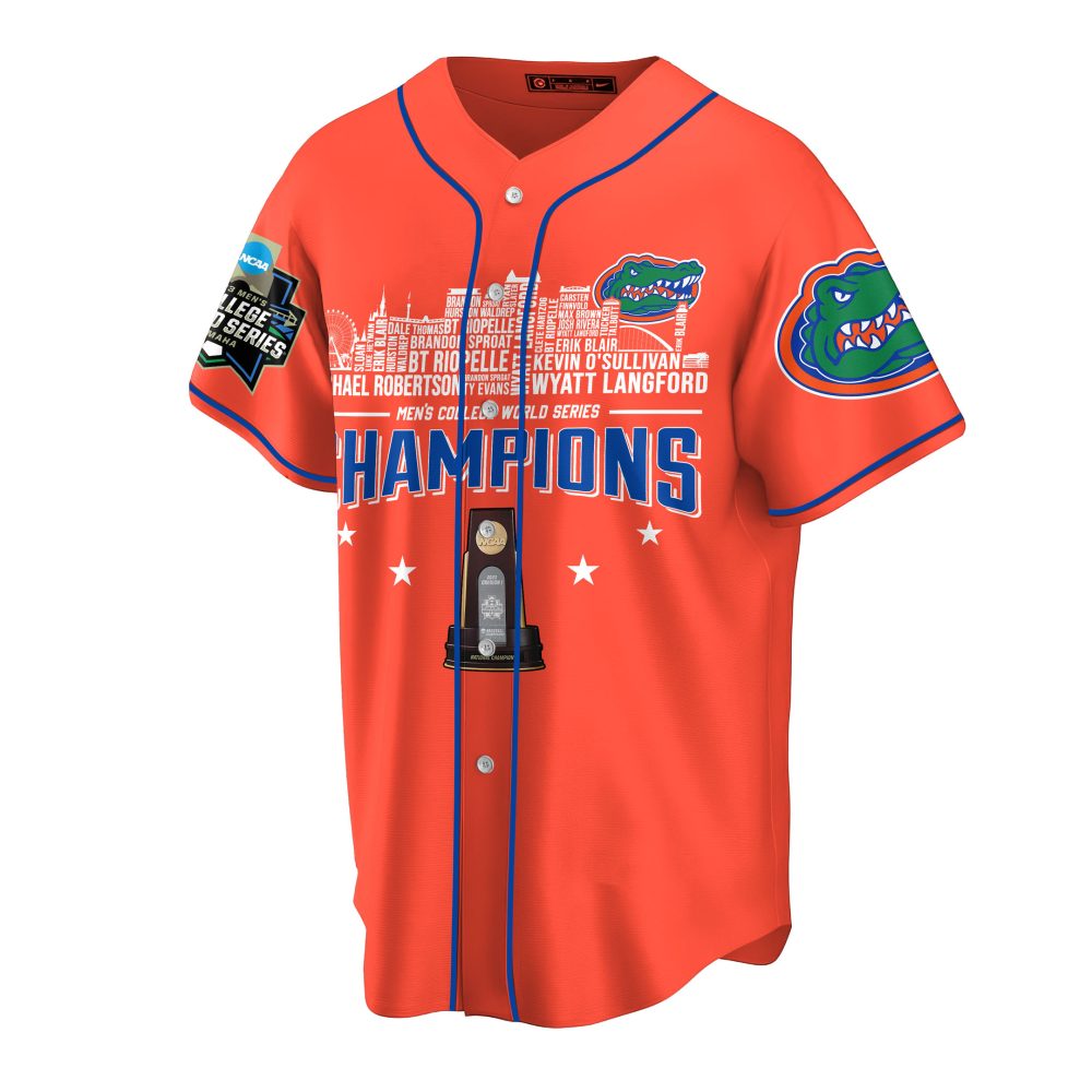 Florida Gators 2023 Baseball Jersey - Ncaa Champions Commemorative Gear