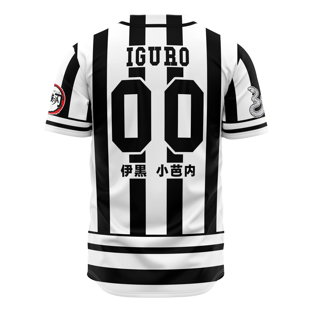 Anime-Inspired Black &amp; White Striped Baseball Jersey - Stylish &amp; Unique Design
