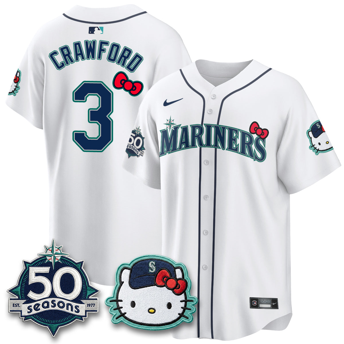 Seattle Mariners x Meow KT Night Limited Jersey - All Stitched