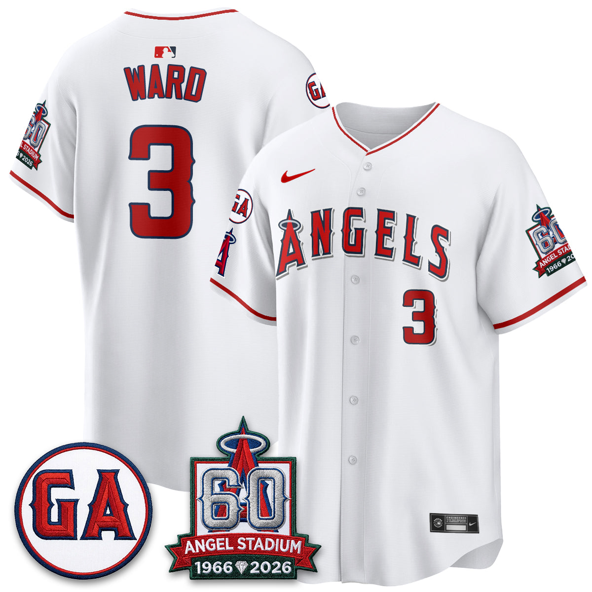Los Angeles Angels 60th Anniversary Vapor Jersey - All Stitched V3