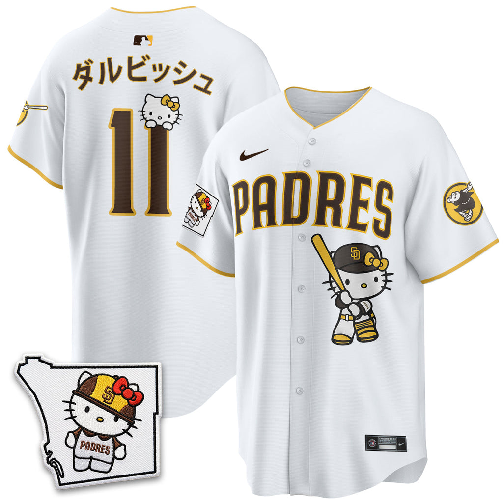 San Diego Padres x Meow KT Vapor Limited Jersey - All Stitched V2