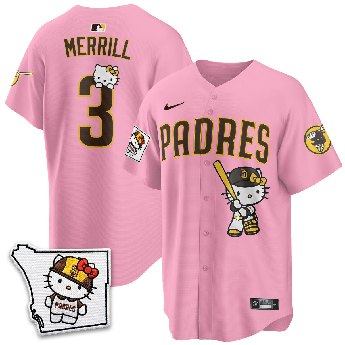 San Diego Padres x Meow KT Vapor Limited Jersey - All Stitched V2