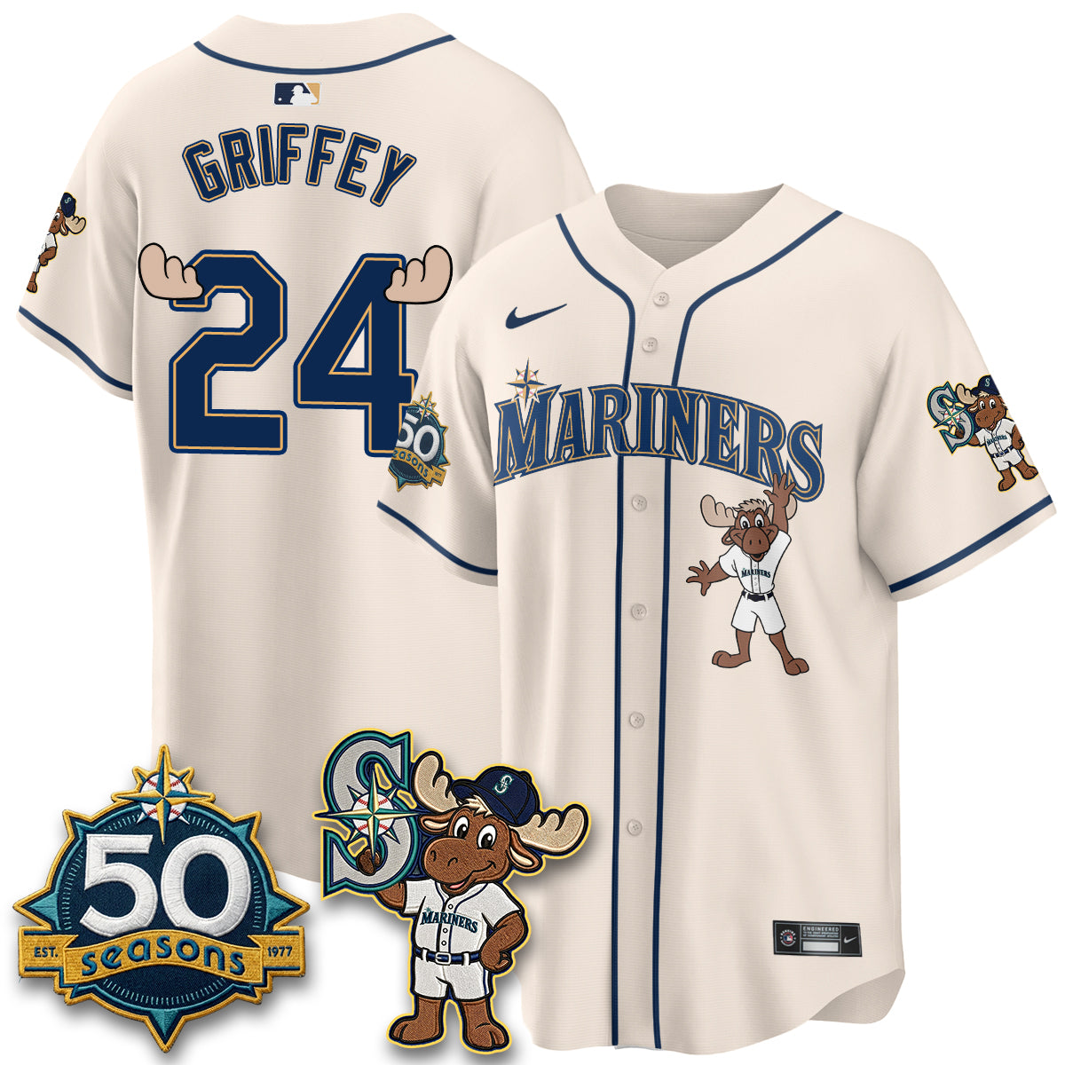 Seattle Mariners Mascot Jersey - All Stitched