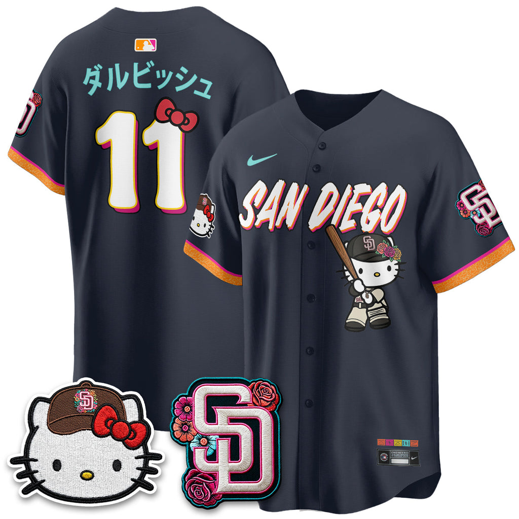 San Diego Padres 2026 City Connect x Meow KT Vapor Limited Jersey - All Stitched