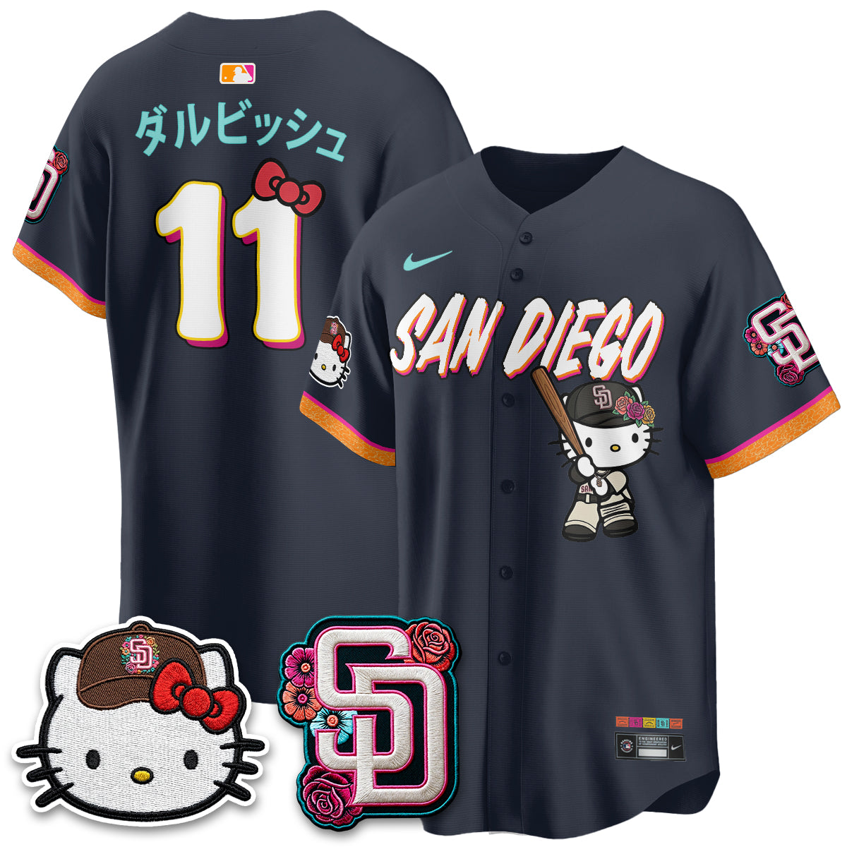 San Diego Padres 2026 City Connect x Meow KT Vapor Limited Jersey - All Stitched