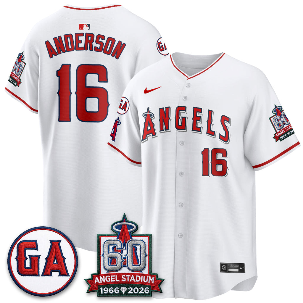 Los Angeles Angels 60th Anniversary Vapor Jersey - All Stitched V3