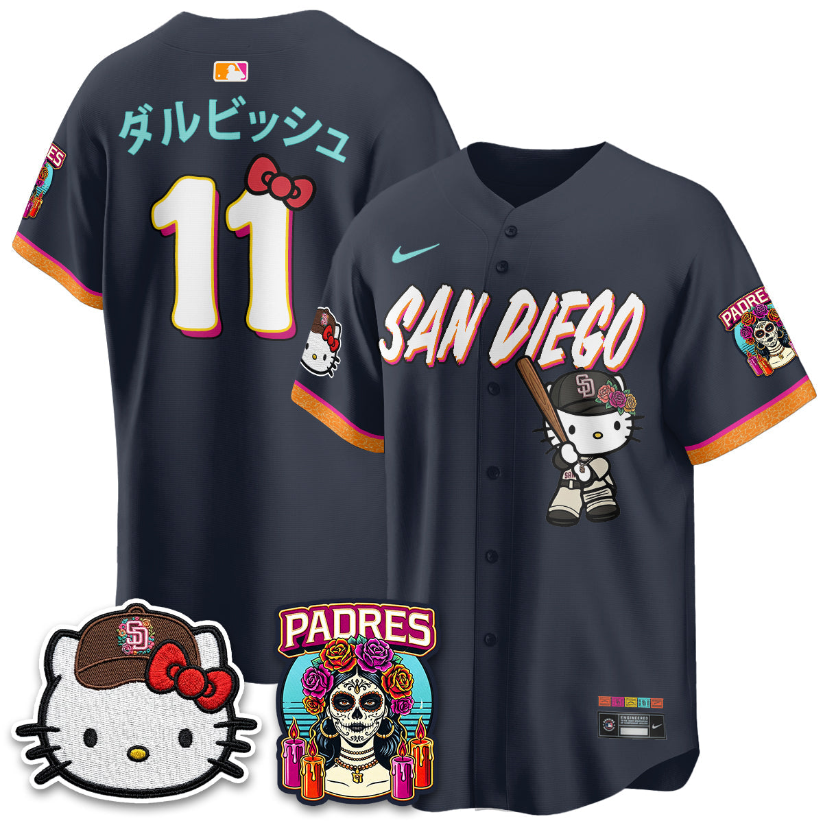 San Diego Padres 2026 City Connect x Meow KT Vapor Limited Jersey - All Stitched