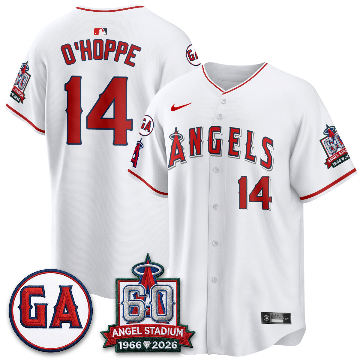 Los Angeles Angels 60th Anniversary Vapor Jersey - All Stitched V3