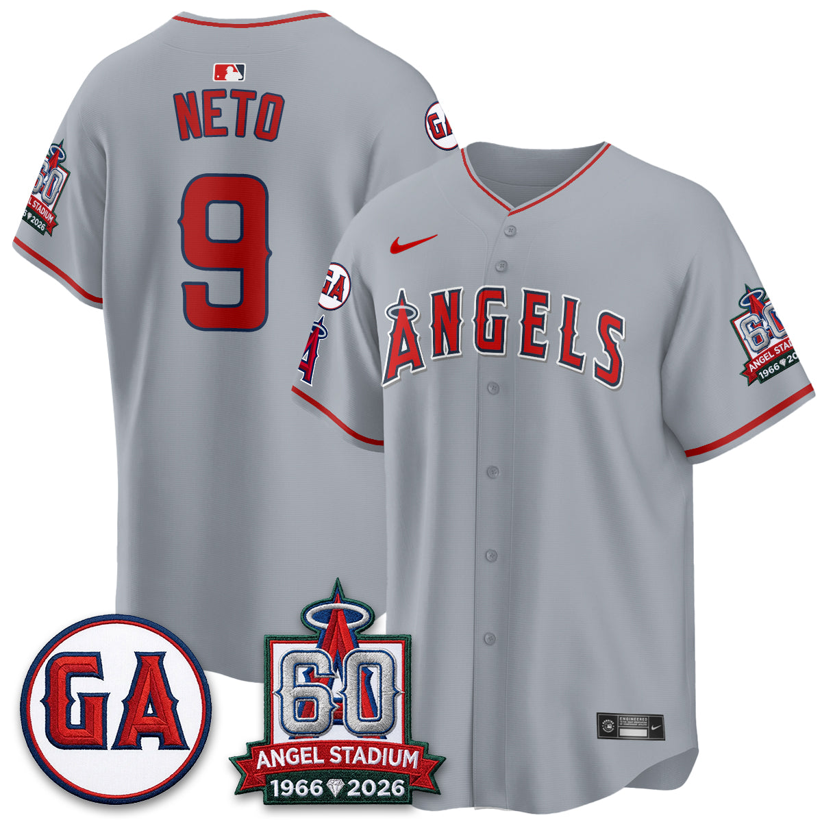 Los Angeles Angels 60th Anniversary Vapor Jersey - All Stitched V3