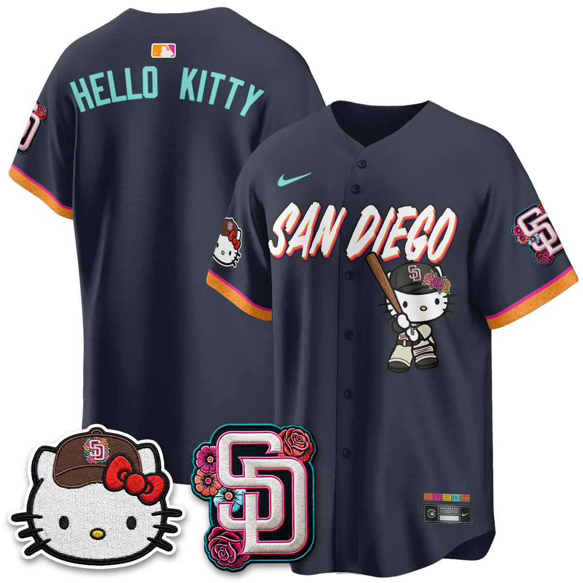 San Diego Padres 2026 City Connect x Meow KT Vapor Limited Jersey - All Stitched