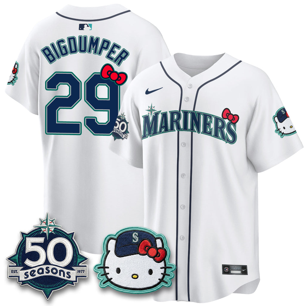 Seattle Mariners x Meow KT Night Limited Jersey - All Stitched