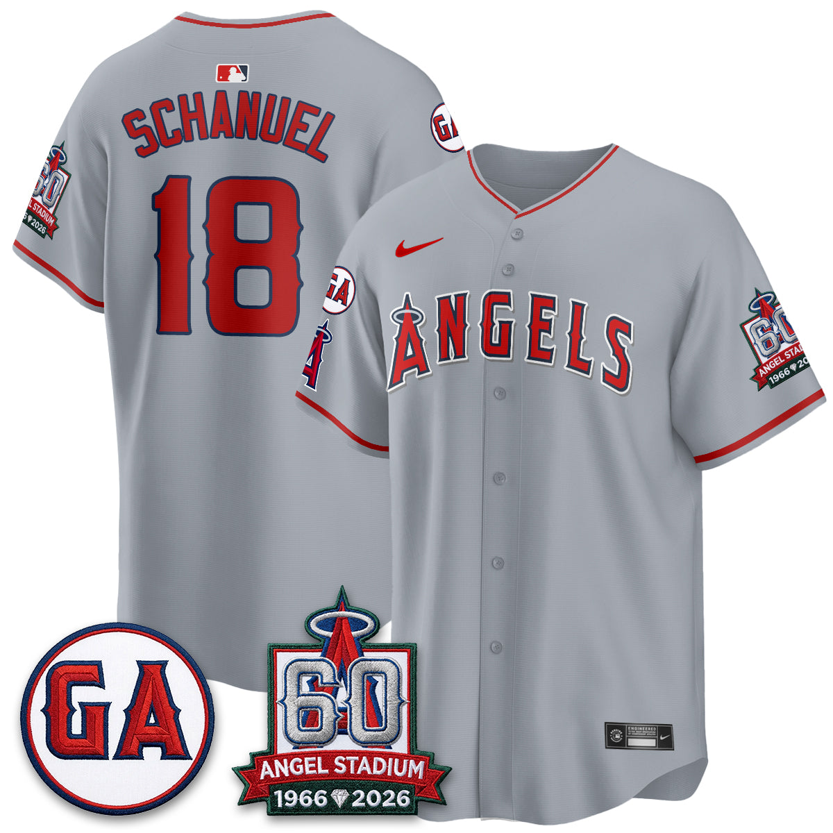 Los Angeles Angels 60th Anniversary Vapor Jersey - All Stitched V3