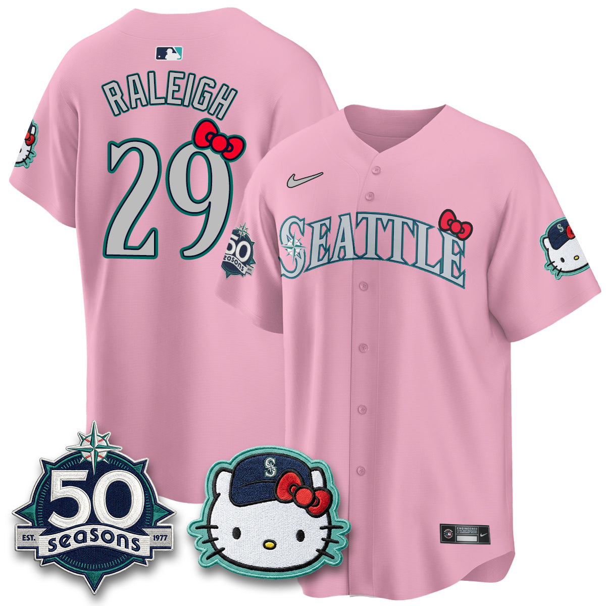 Seattle Mariners x Meow KT Night Limited Jersey - All Stitched