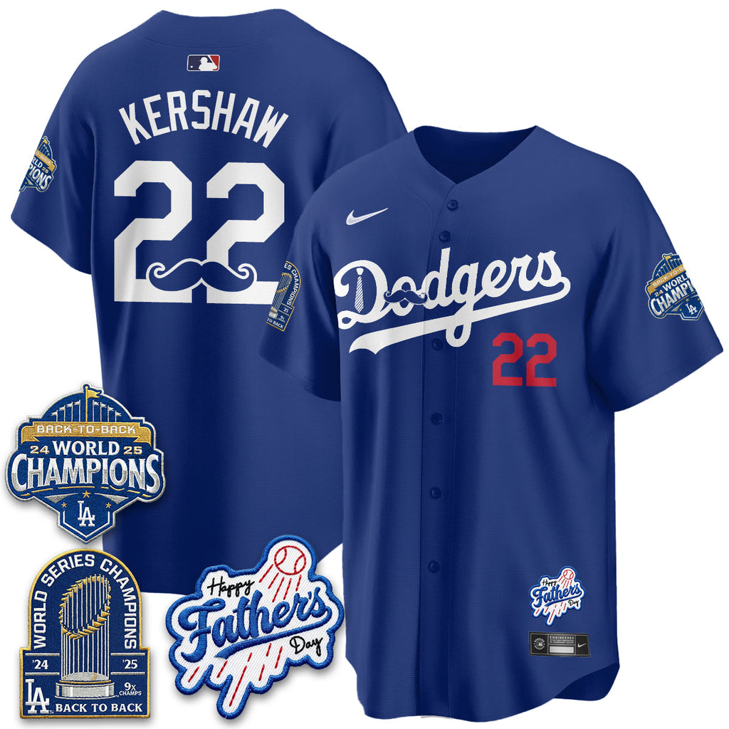 Los Angeles Dodgers Happy Father's Day 2026 Jersey - Stitched