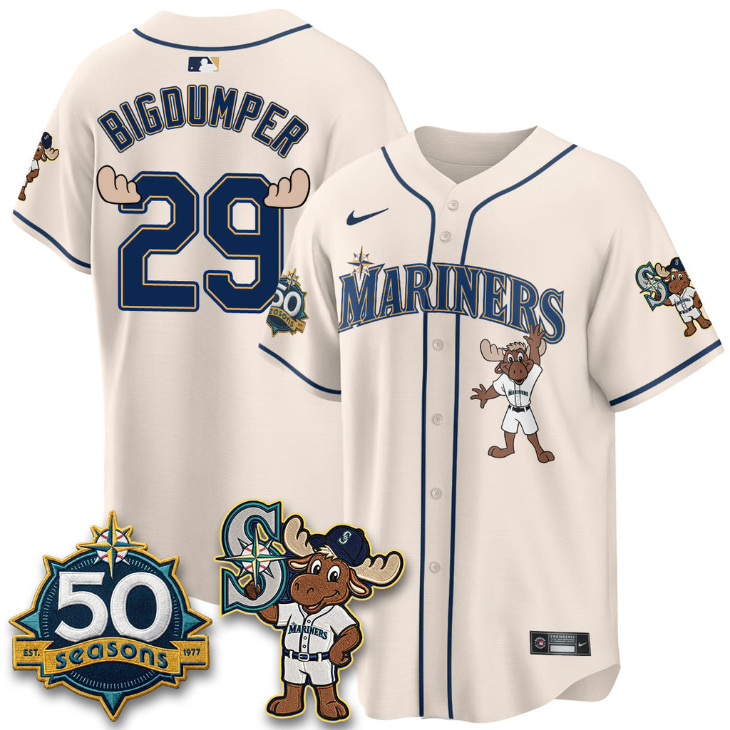 Seattle Mariners Mascot Jersey - All Stitched