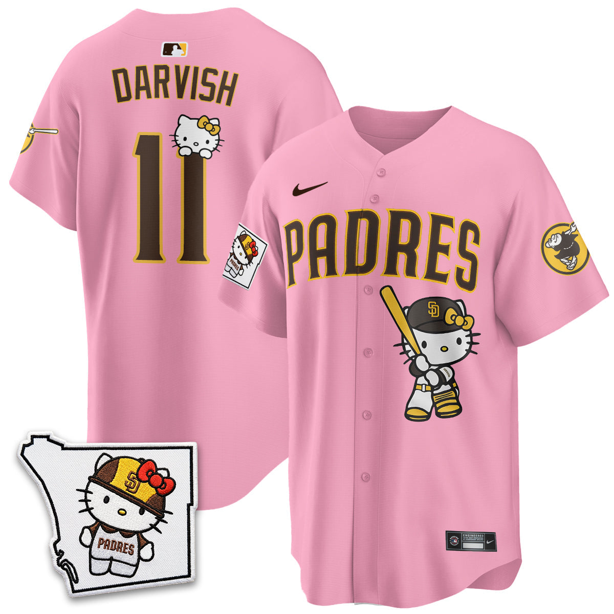 San Diego Padres x Meow KT Vapor Limited Jersey - All Stitched V2