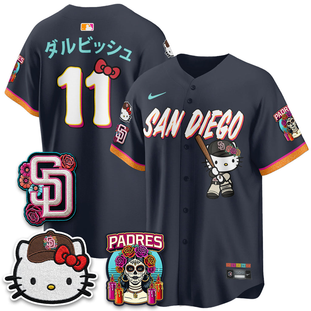 San Diego Padres 2026 City Connect x Meow KT Vapor Limited Jersey - All Stitched