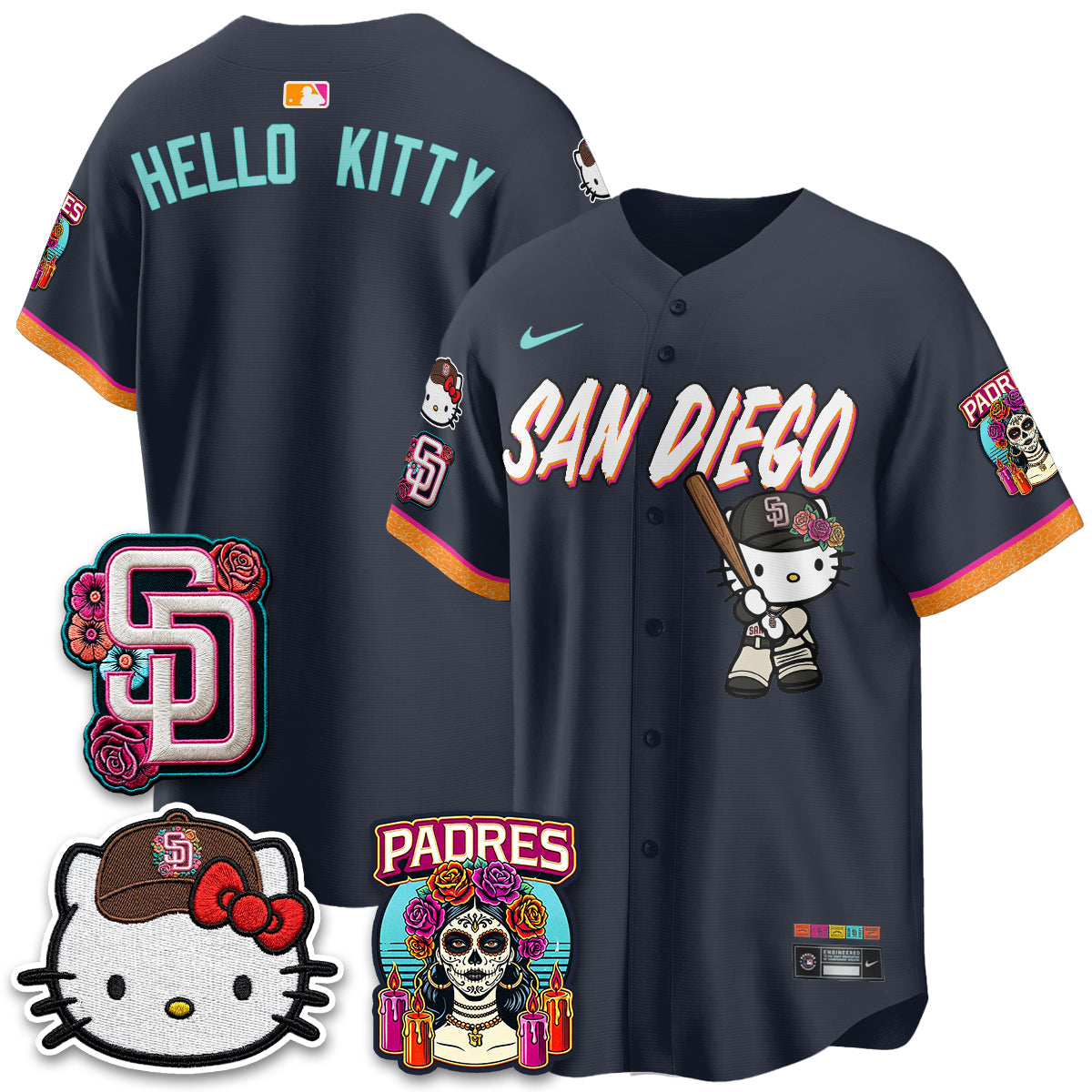 San Diego Padres 2026 City Connect x Meow KT Vapor Limited Jersey - All Stitched