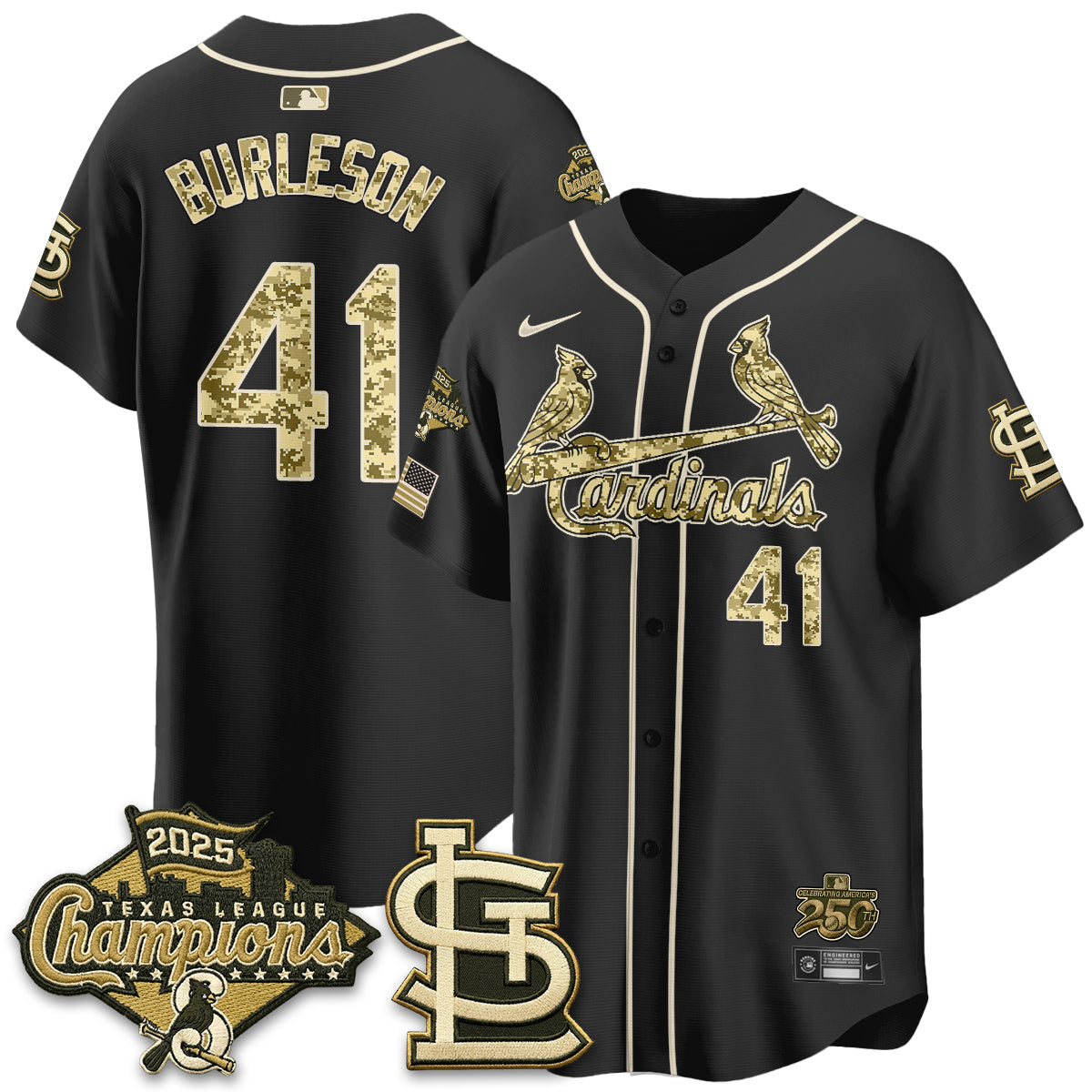 St. Louis Cardinals 2026 Armed Forces Day Jersey - All Stitched