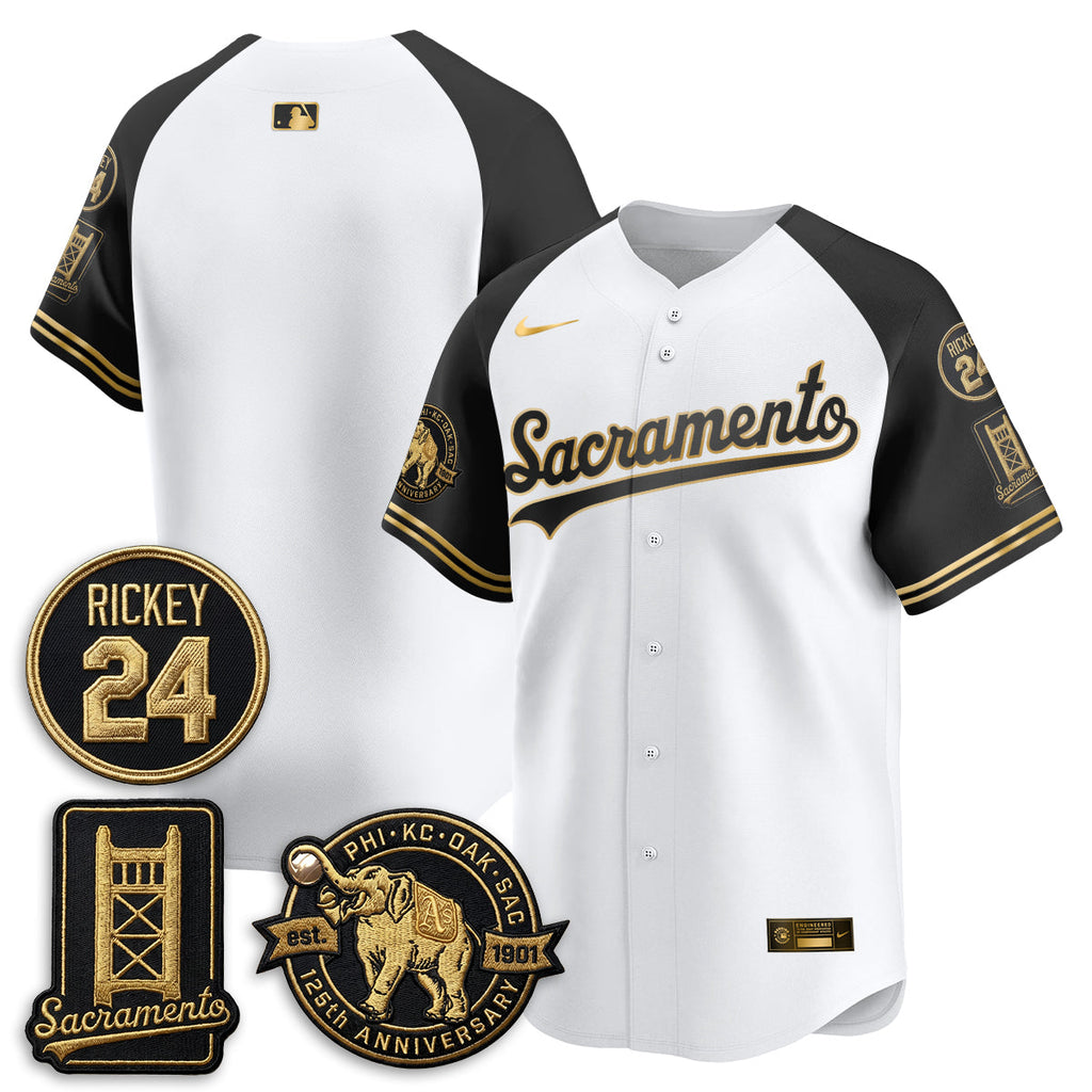 Oakland Athletics 2026 Alternate Sacramento 125 Years Limited Vapor Gold Edition Jersey - All Stitched