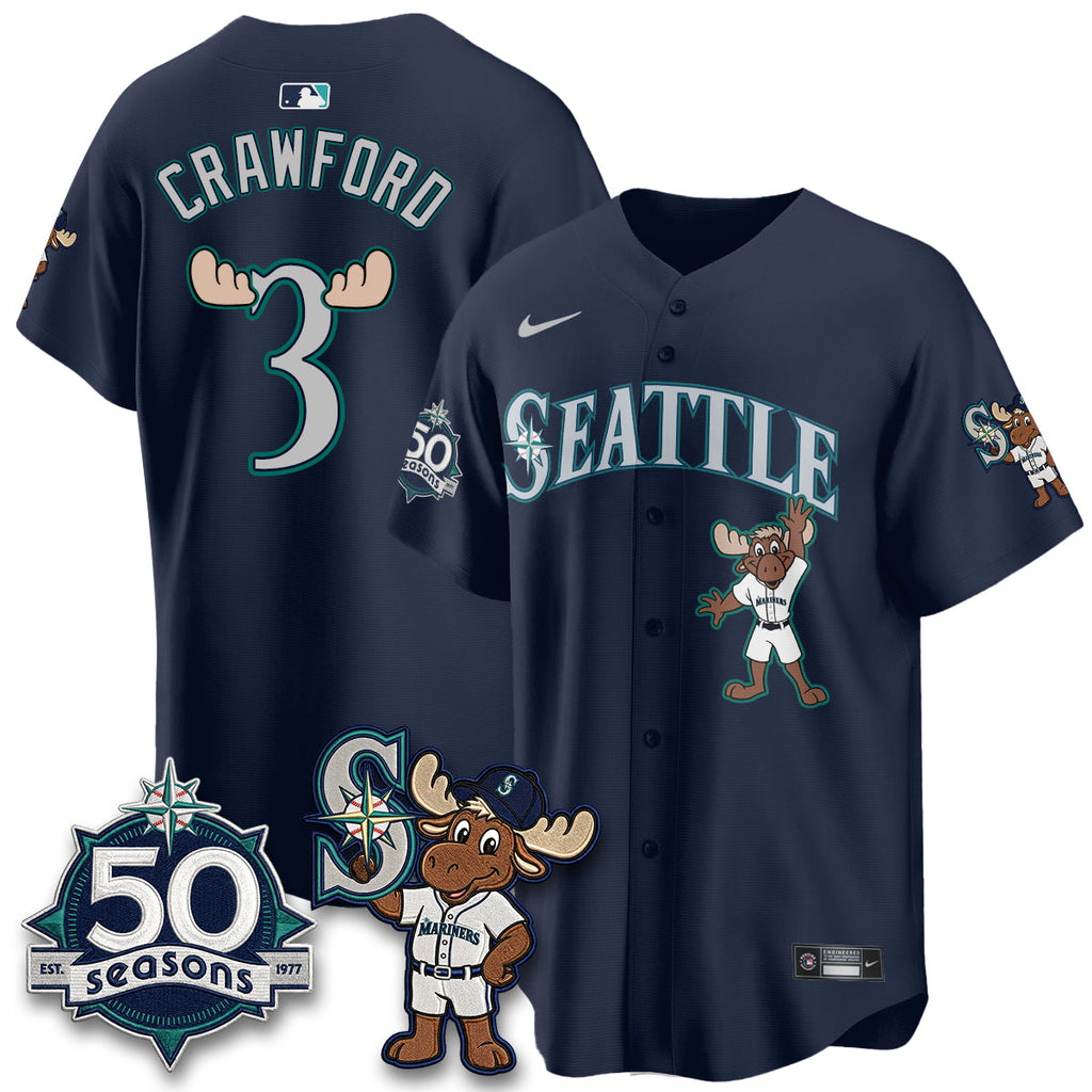 Seattle Mariners Mascot Jersey - All Stitched