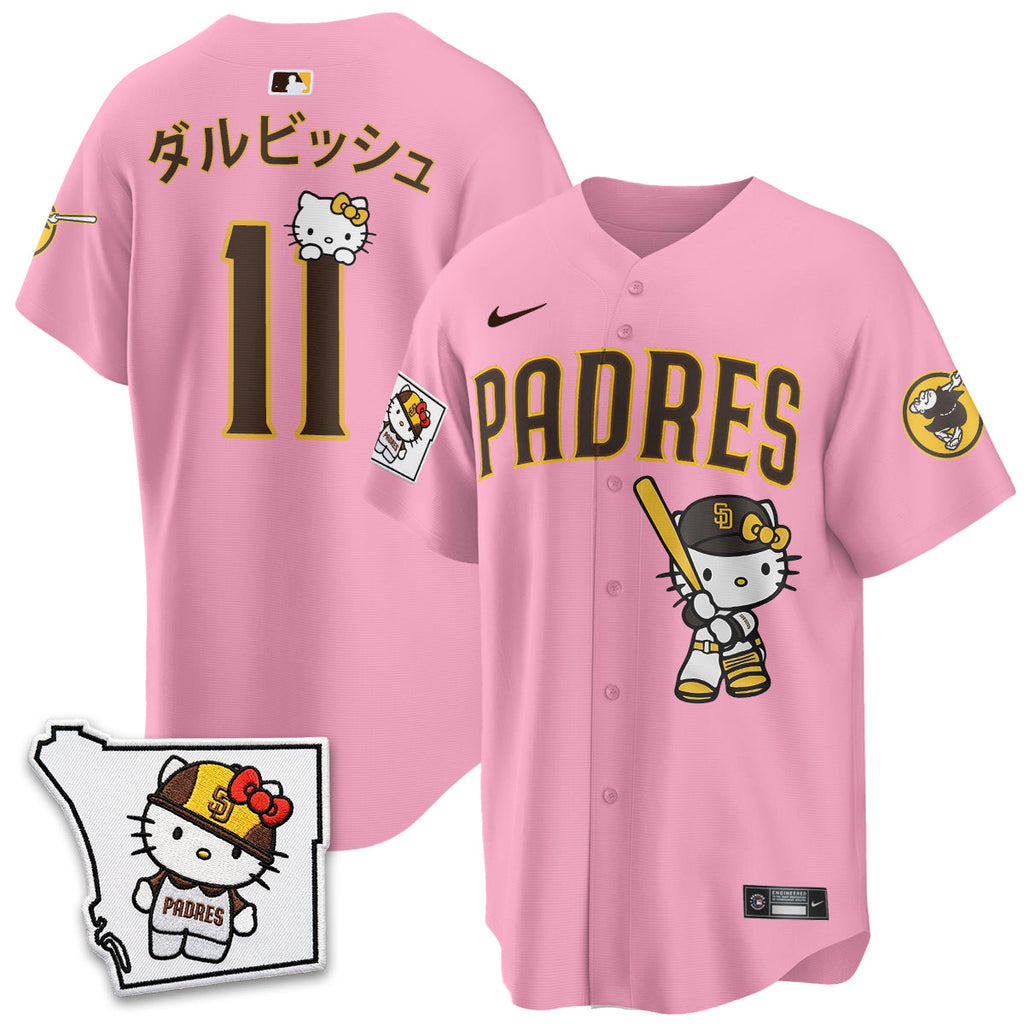 San Diego Padres x Meow KT Vapor Limited Jersey - All Stitched V2