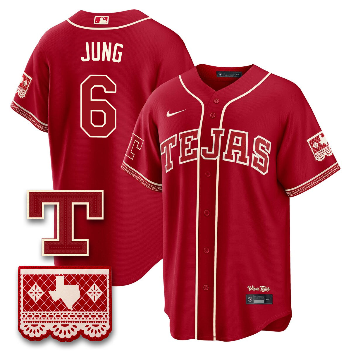 Texas Rangers 2026 City Connect Vapor Jersey - All Stitched