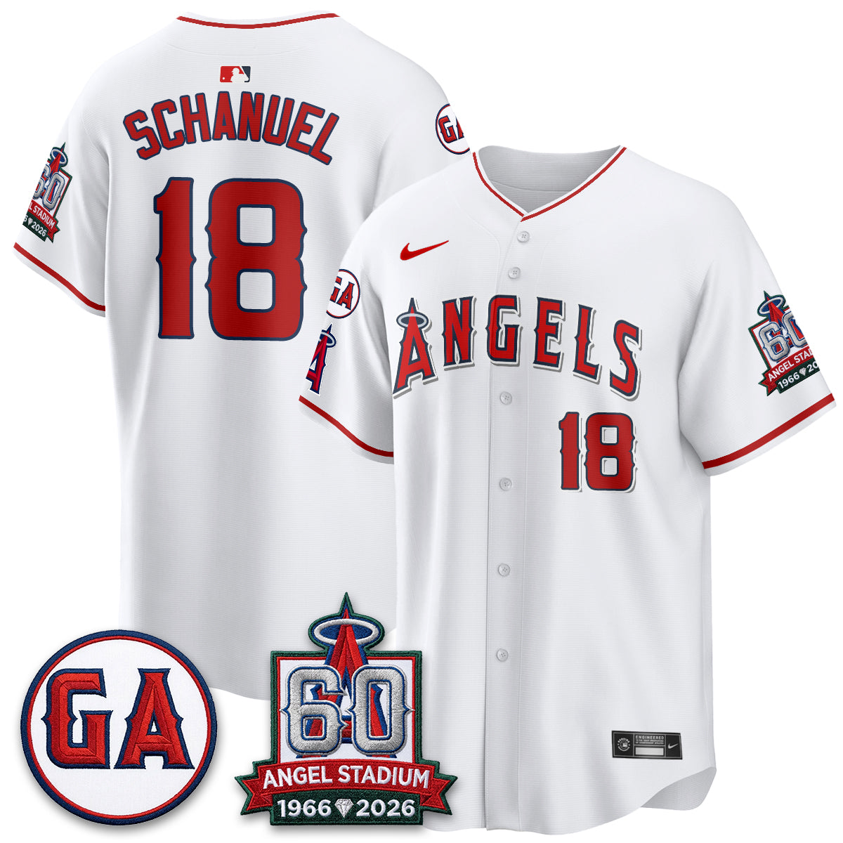 Los Angeles Angels 60th Anniversary Vapor Jersey - All Stitched V3