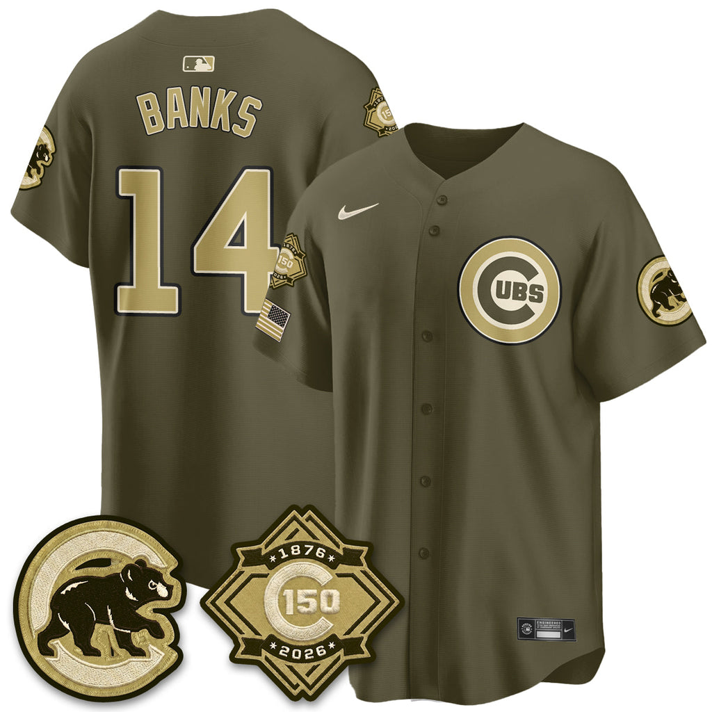 Chicago Cubs New Era Olive 2026 Armed Forces Day Jersey -All Stitched