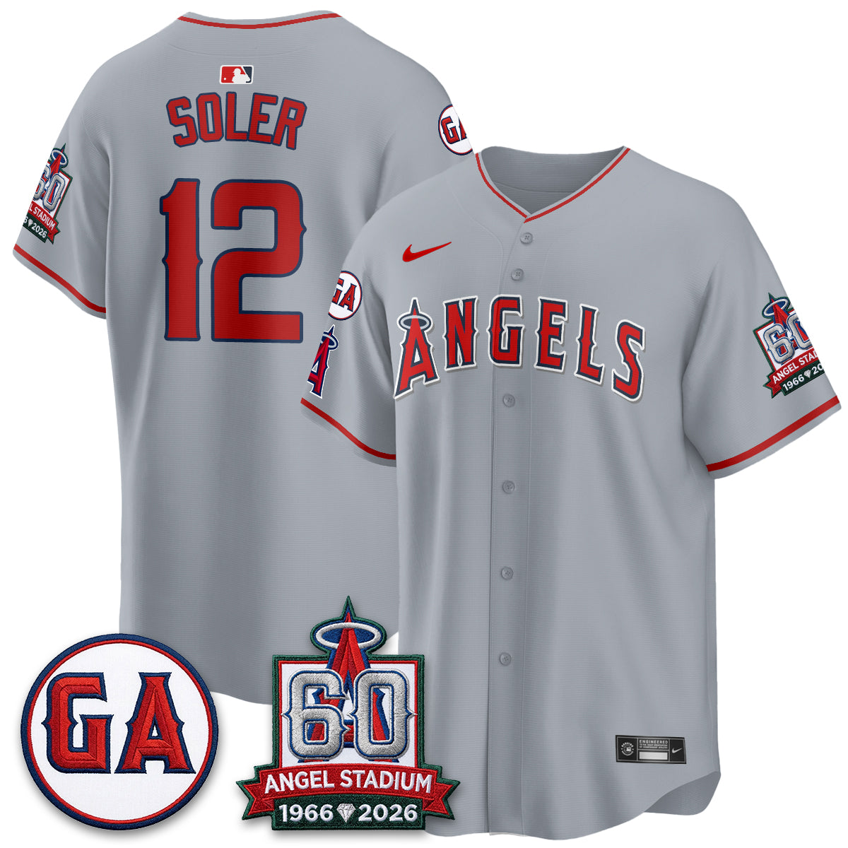 Los Angeles Angels 60th Anniversary Vapor Jersey - All Stitched V3