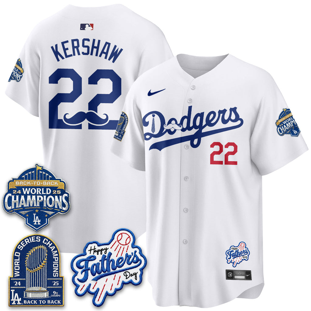 Los Angeles Dodgers Happy Father's Day 2026 Jersey - Stitched