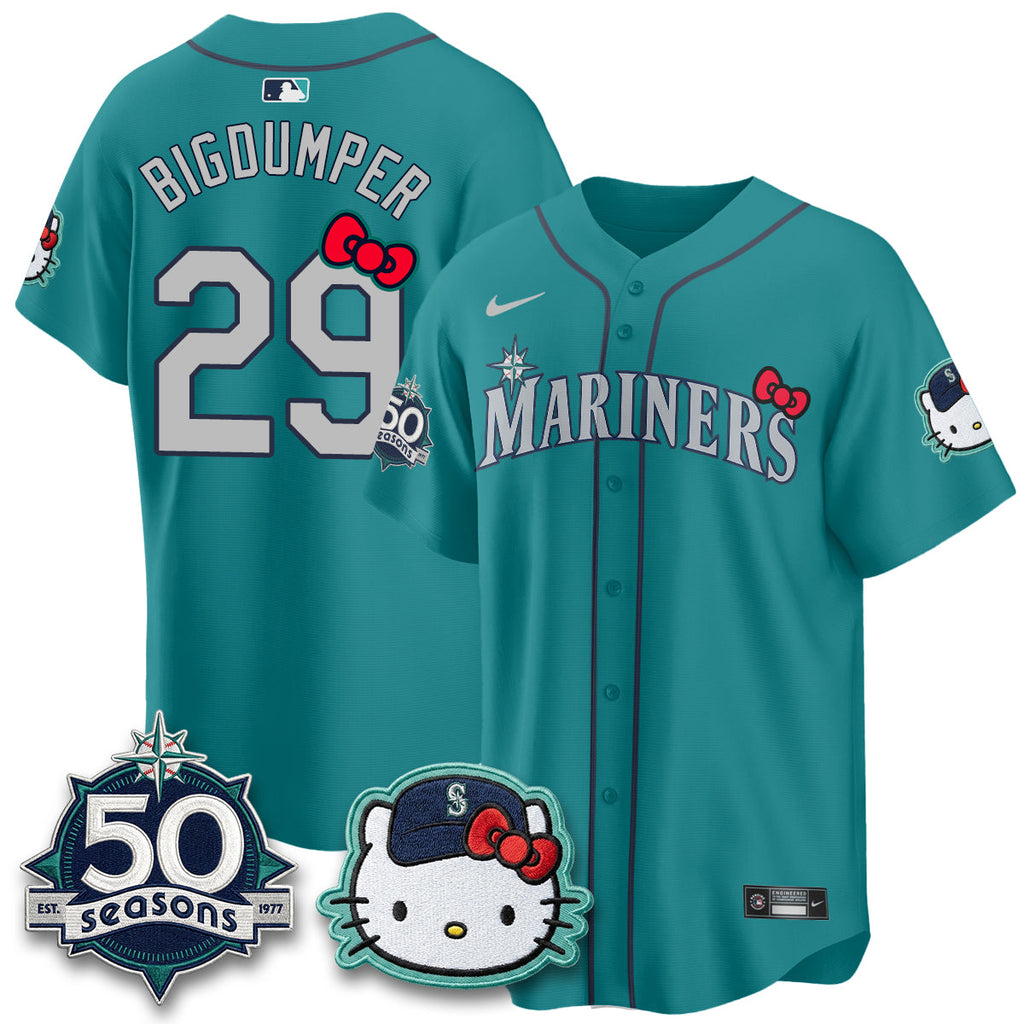 Seattle Mariners x Meow KT Night Limited Jersey - All Stitched