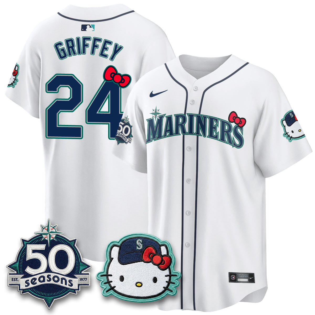 Seattle Mariners x Meow KT Night Limited Jersey - All Stitched